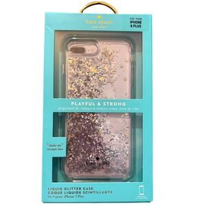 Kate‎ Spade New York iPhone 8 Plus 7 Plus Liquid Glitter Star Phone Case